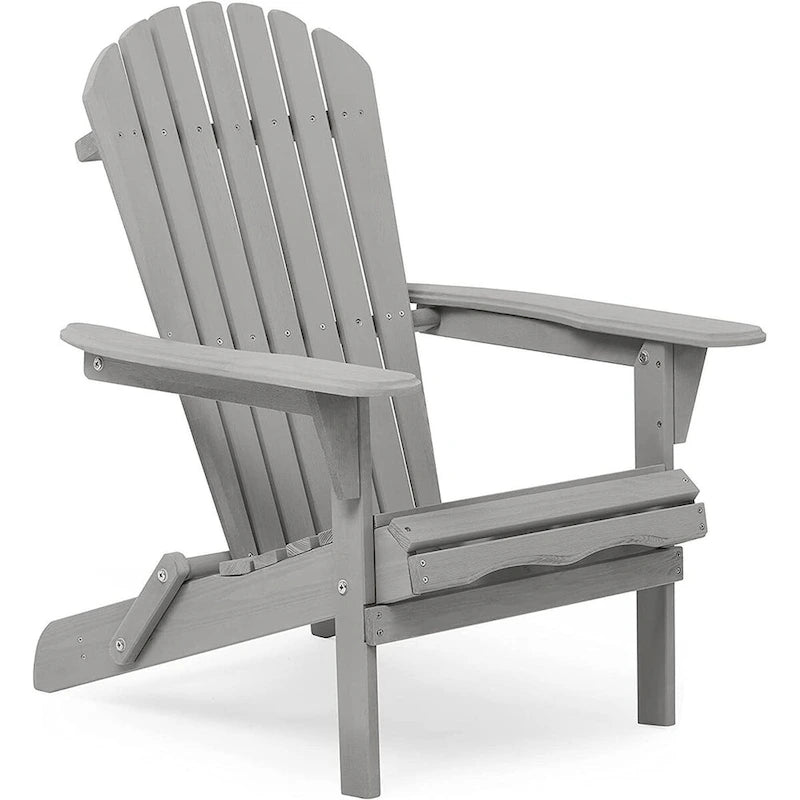 Chaise Adirondack pliante en bois d'extérieur