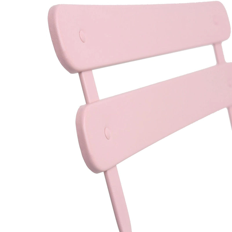 Chaise et table de balcon bistro en métal pour terrasse