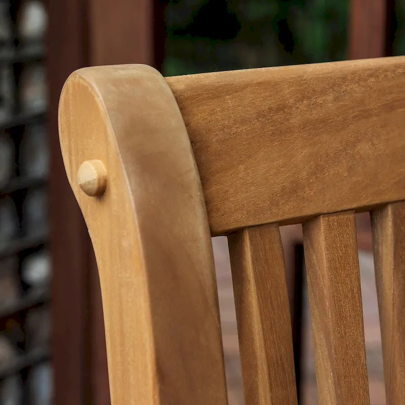Chaise de bistrot de patio en bois de teck hauteur bar