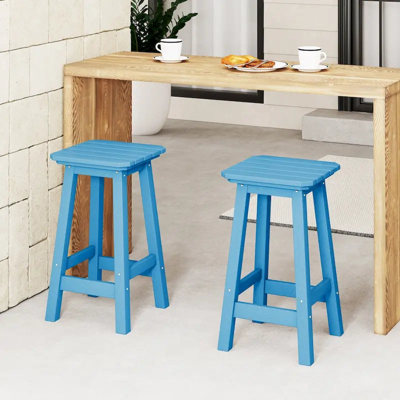 Tabouret de comptoir carré d'extérieur 24 po tout temps