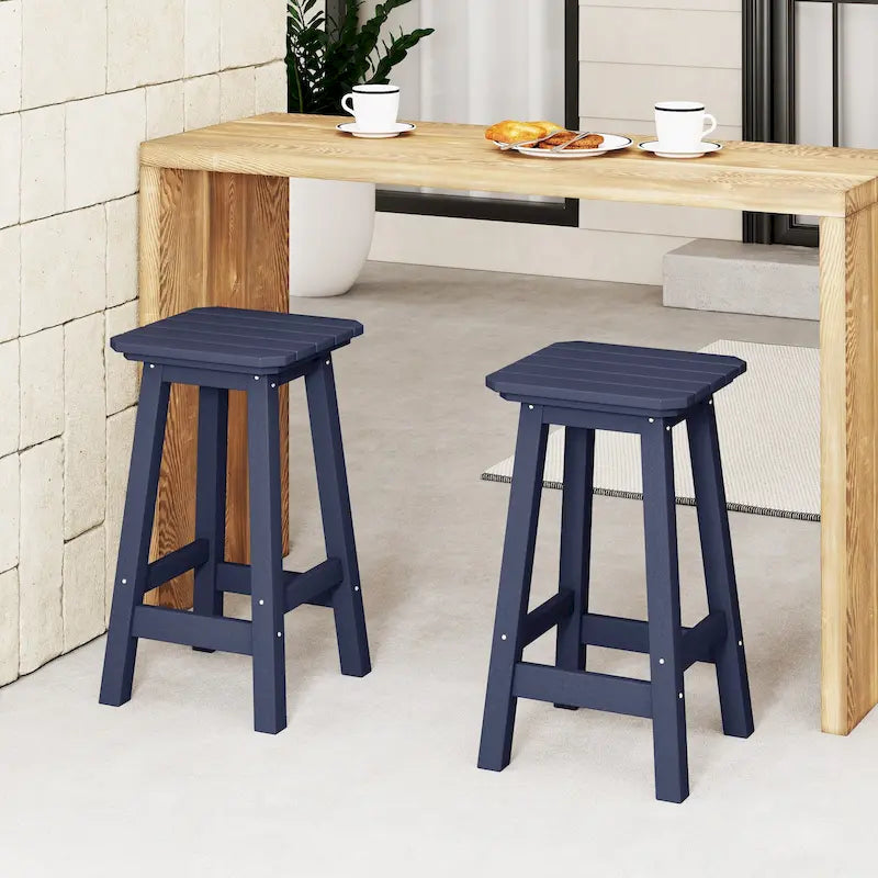 Tabouret de comptoir carré d'extérieur 24 po tout temps