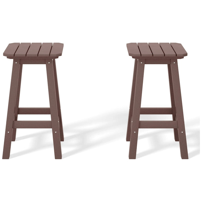 Tabouret de comptoir carré d'extérieur 24 po tout temps