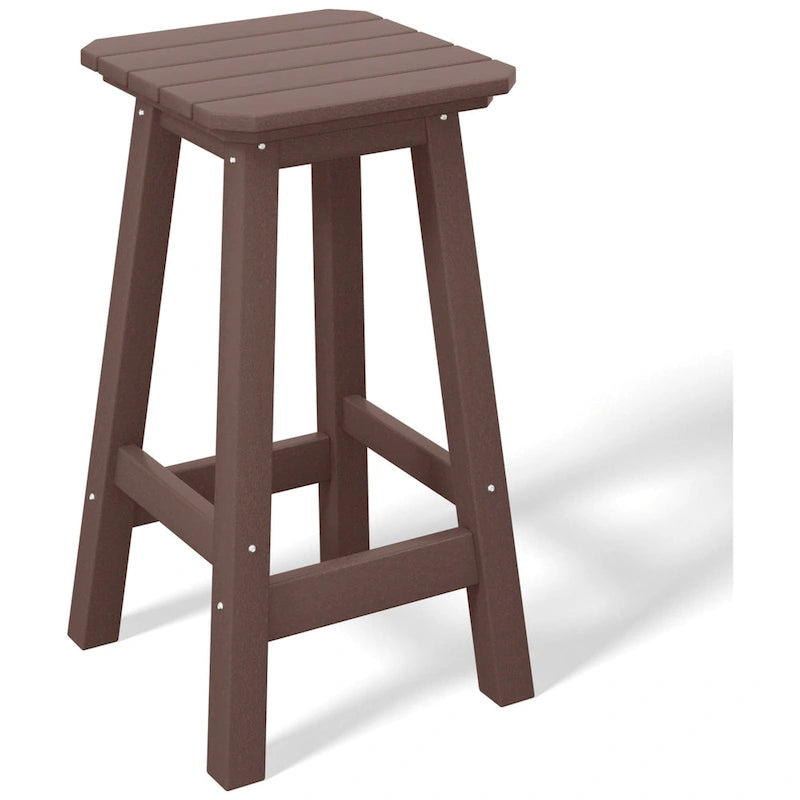 Tabouret de comptoir carré d'extérieur 24 po tout temps
