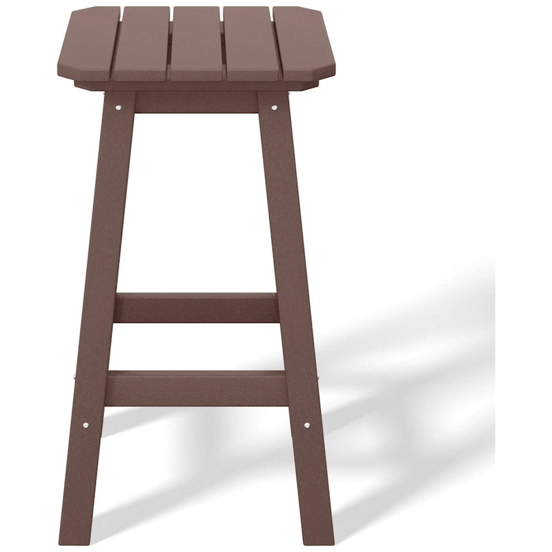 Tabouret de comptoir carré d'extérieur 24 po tout temps