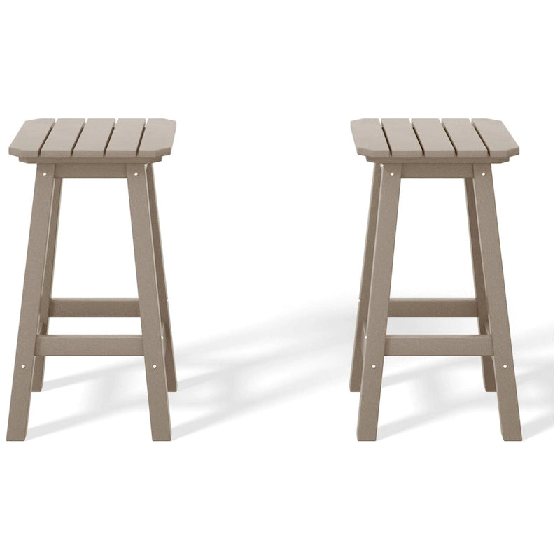 Tabouret de comptoir carré d'extérieur 24 po tout temps