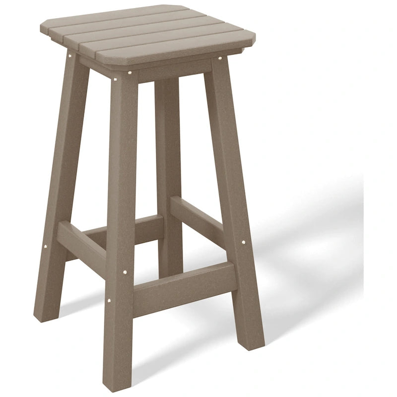 Tabouret de comptoir carré d'extérieur 24 po tout temps