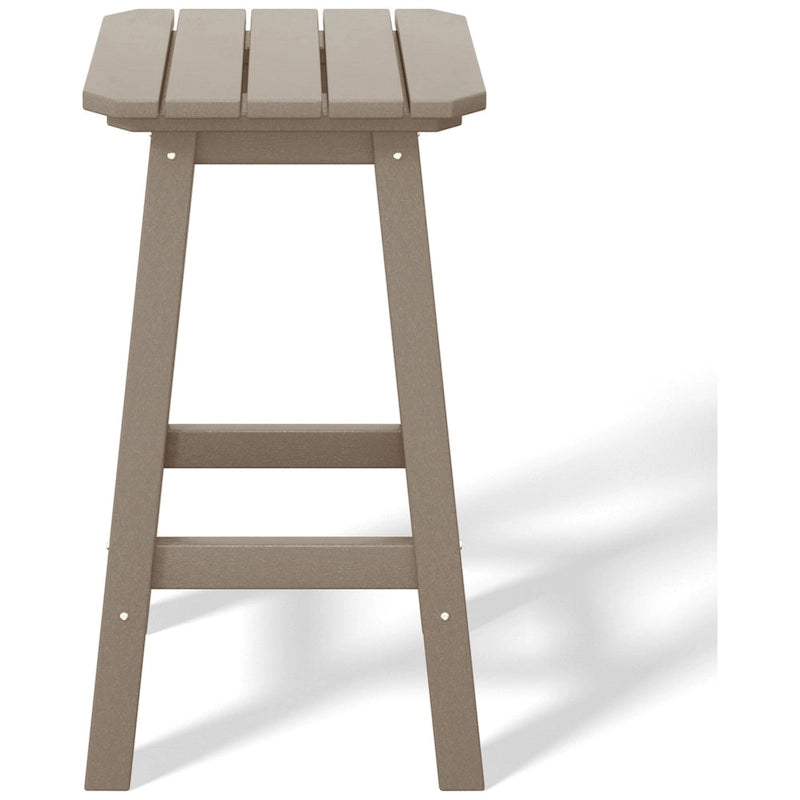 Tabouret de comptoir carré d'extérieur 24 po tout temps