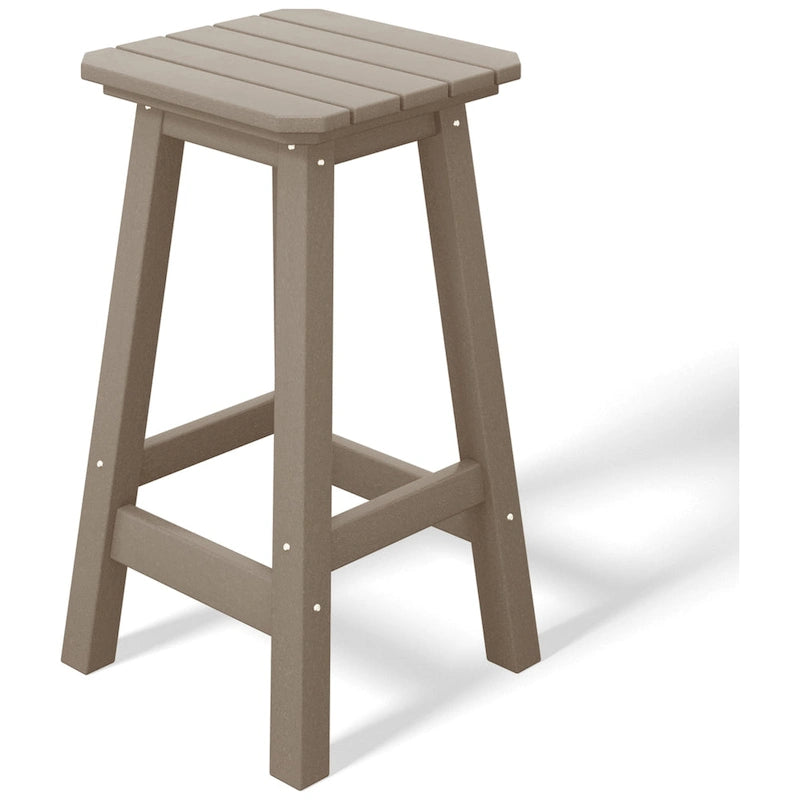 Tabouret de comptoir carré d'extérieur 24 po tout temps