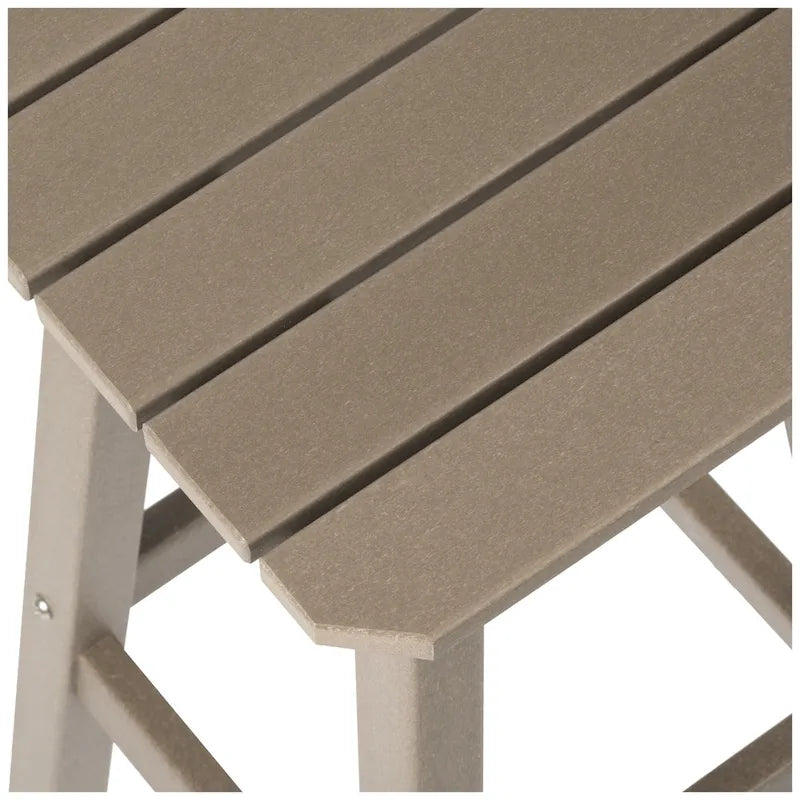 Tabouret de comptoir carré d'extérieur 24 po tout temps