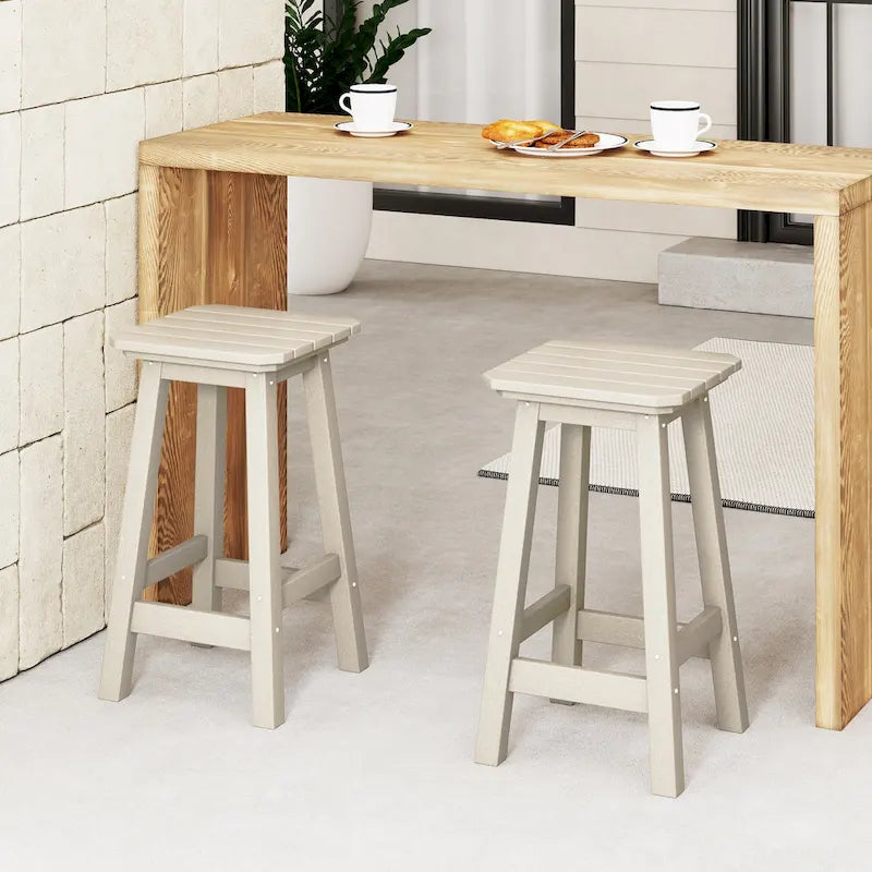 Tabouret de comptoir carré d'extérieur 24 po tout temps