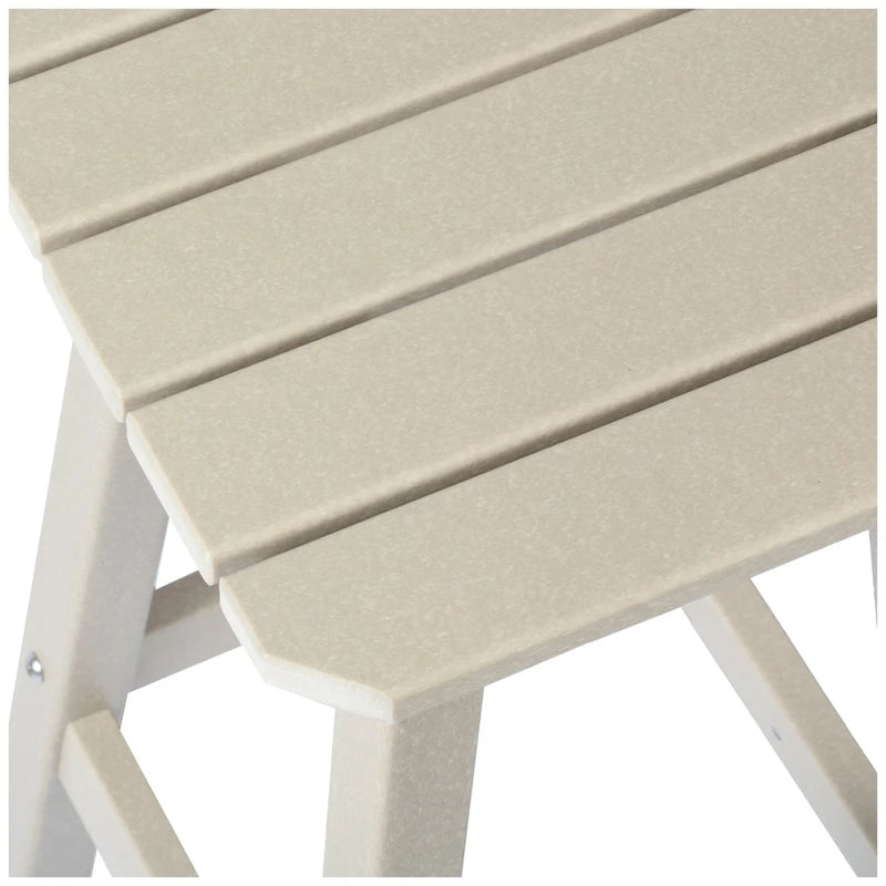 Tabouret de comptoir carré d'extérieur 24 po tout temps