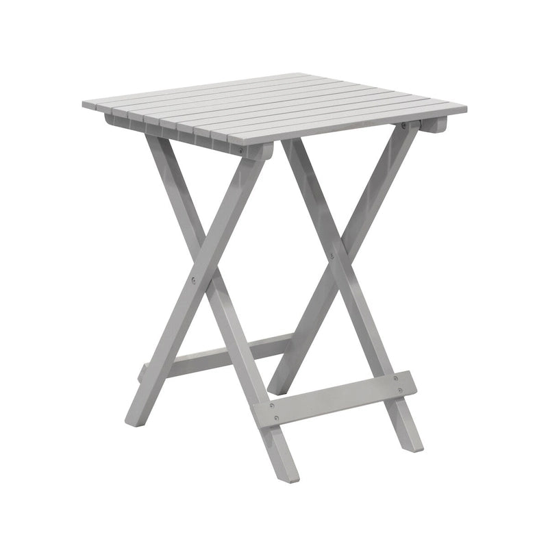 Table d'appoint pliante de patio en bois