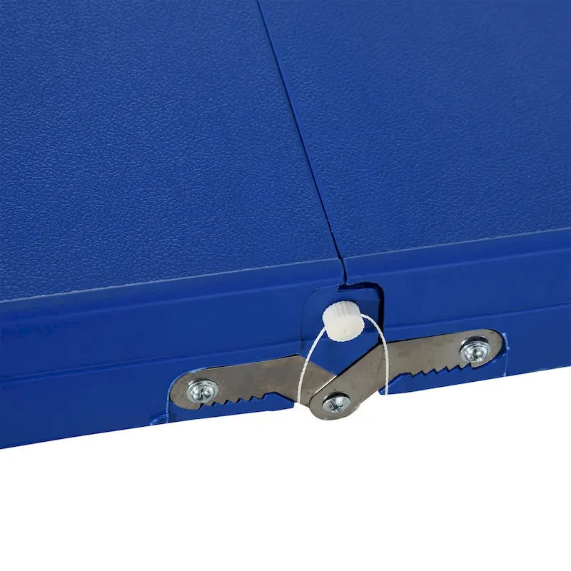 Table de pique-nique pliante portable avec sièges et trou de parasol, 4 places, cadre en aluminium