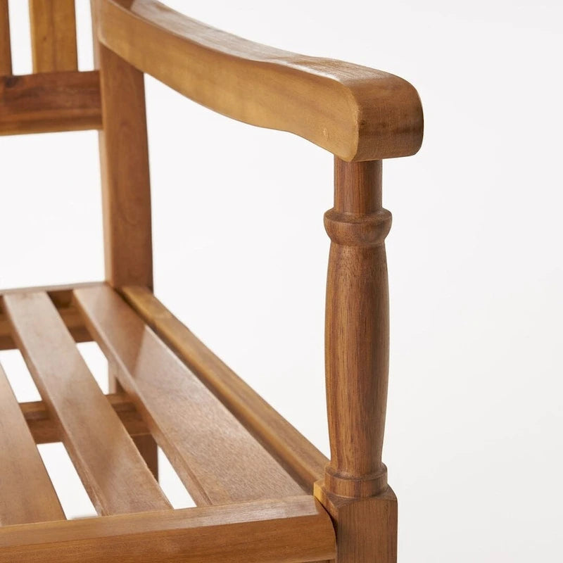 Fauteuil à bascule d'extérieur en bois de teck et acacia