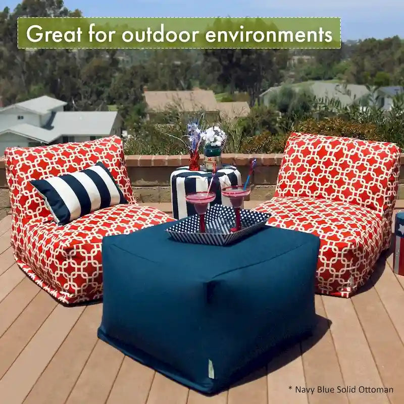 Pouf ottoman intérieur/extérieur Links 27 po L x 27 po l x 17 po H