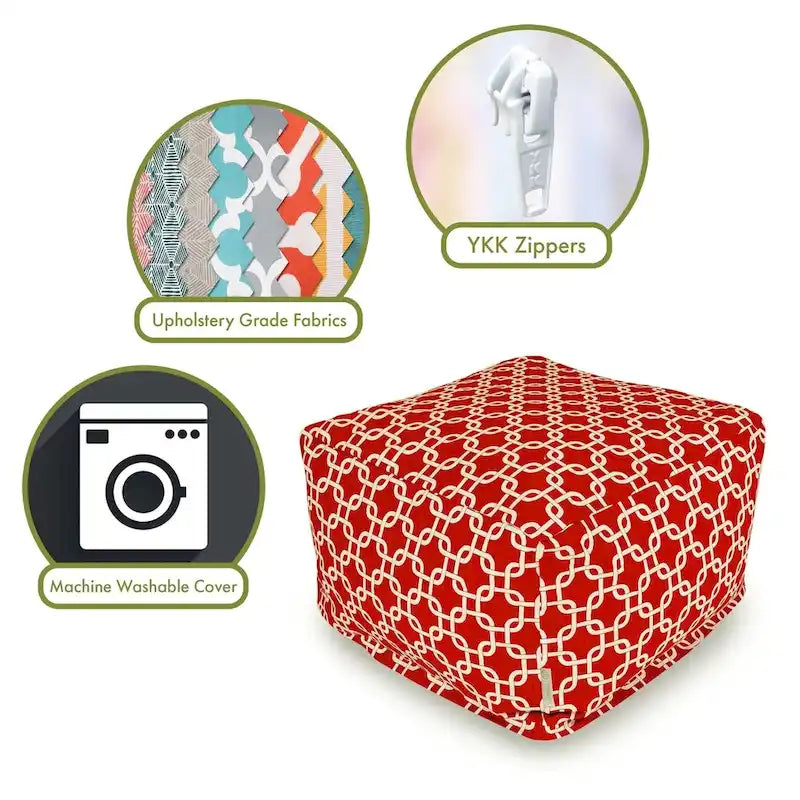 Pouf ottoman intérieur/extérieur Links 27 po L x 27 po l x 17 po H