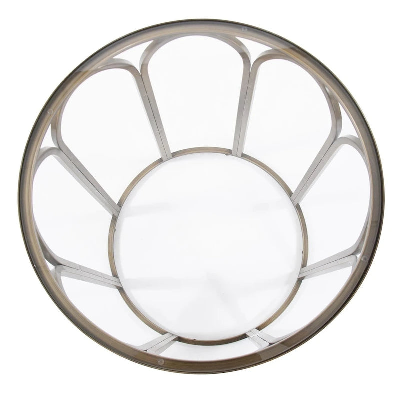 Table d'appoint ronde en laiton - 24 H x 20 P x 20 L