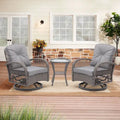 Fauteuil à bascule pivotant de loisirs pour terrasse