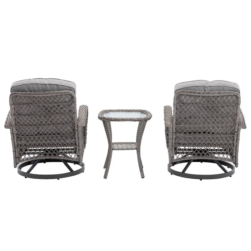 Fauteuil à bascule pivotant de loisirs pour terrasse