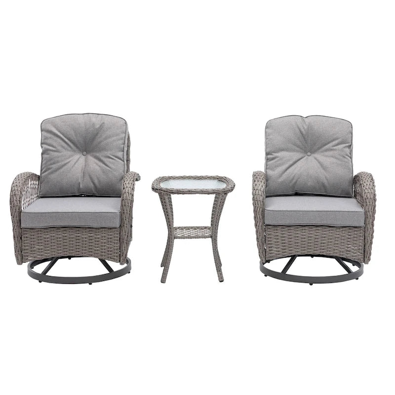 Fauteuil à bascule pivotant de loisirs pour terrasse