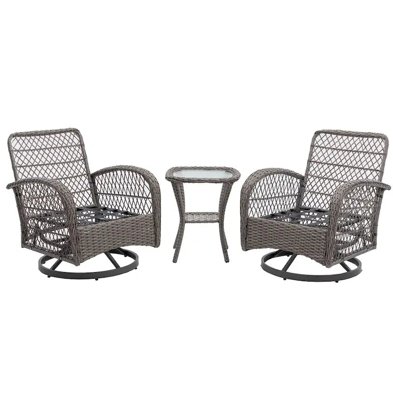 Fauteuil à bascule pivotant de loisirs pour terrasse