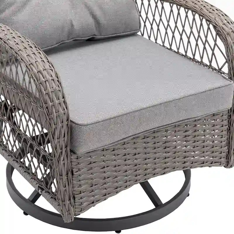 Fauteuil à bascule pivotant de loisirs pour terrasse
