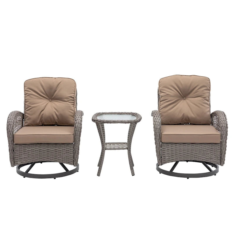 Fauteuil à bascule pivotant de loisirs pour terrasse