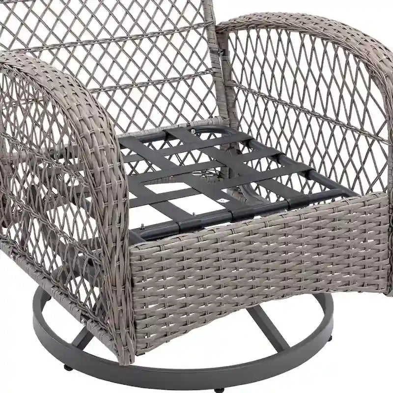 Fauteuil à bascule pivotant de loisirs pour terrasse