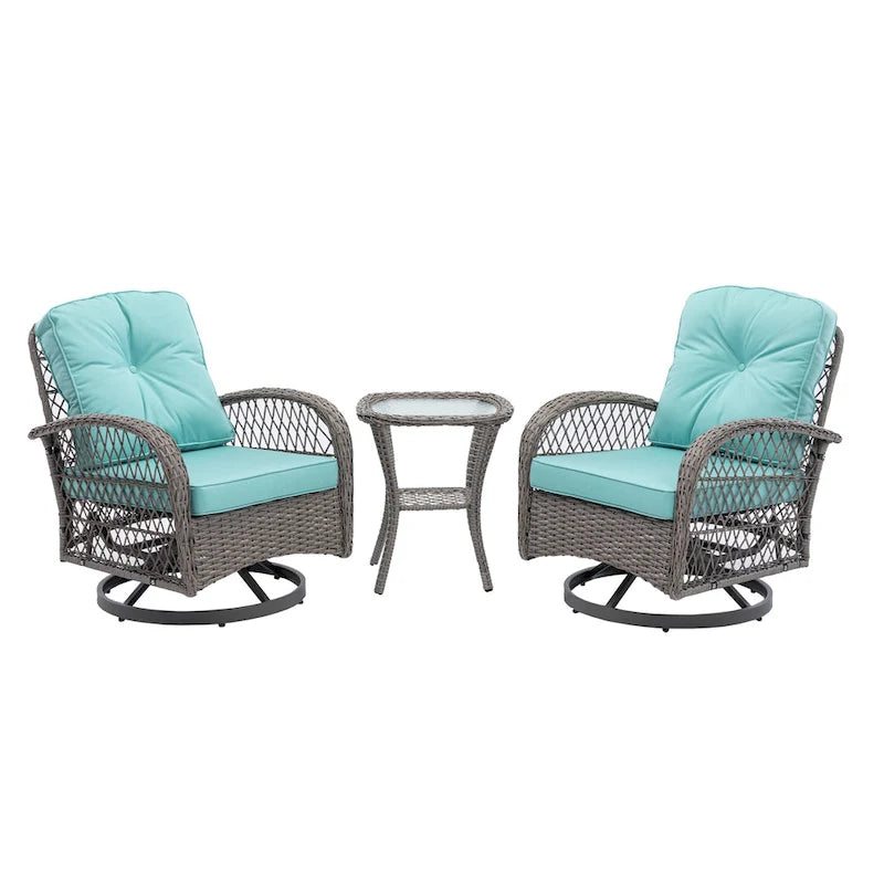 Fauteuil à bascule pivotant de loisirs pour terrasse