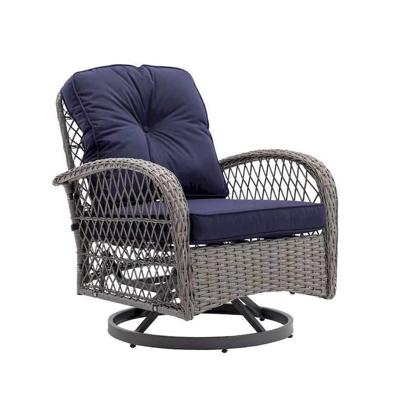 Fauteuil à bascule pivotant de loisirs pour terrasse