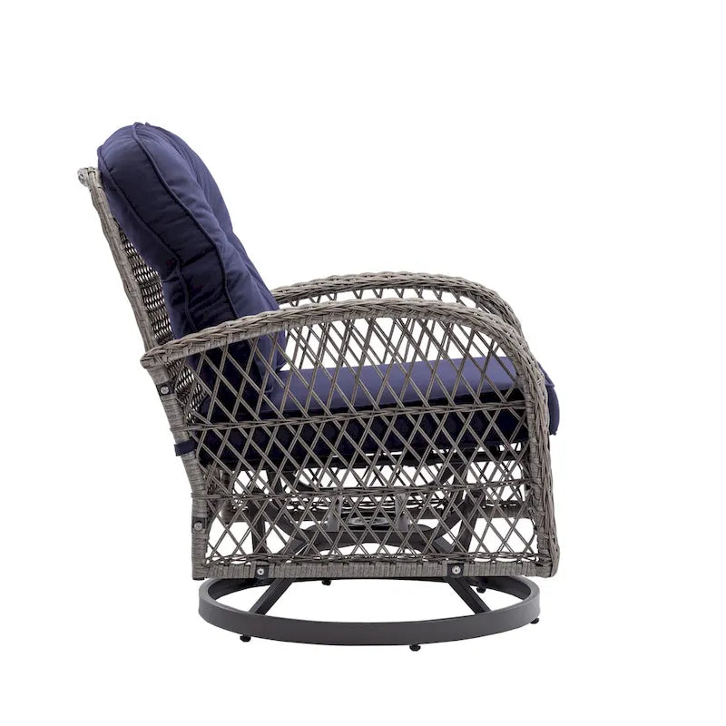 Fauteuil à bascule pivotant de loisirs pour terrasse