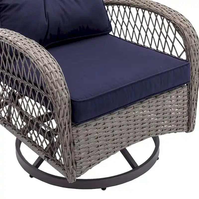 Fauteuil à bascule pivotant de loisirs pour terrasse