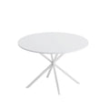 47.24 Table de salle à manger ronde moderne à pieds croisés