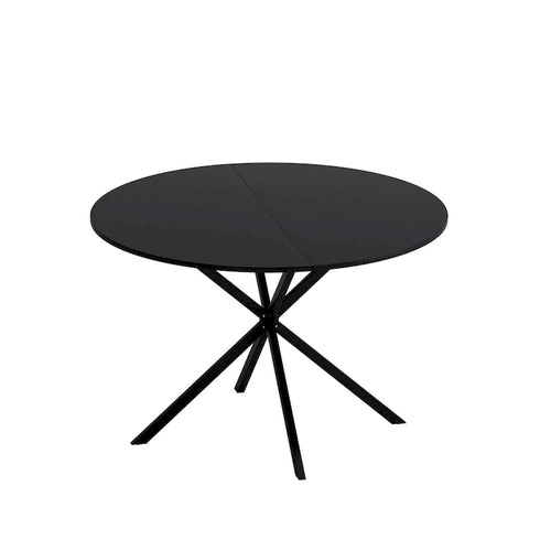 47.24 Table de salle à manger ronde moderne à pieds croisés