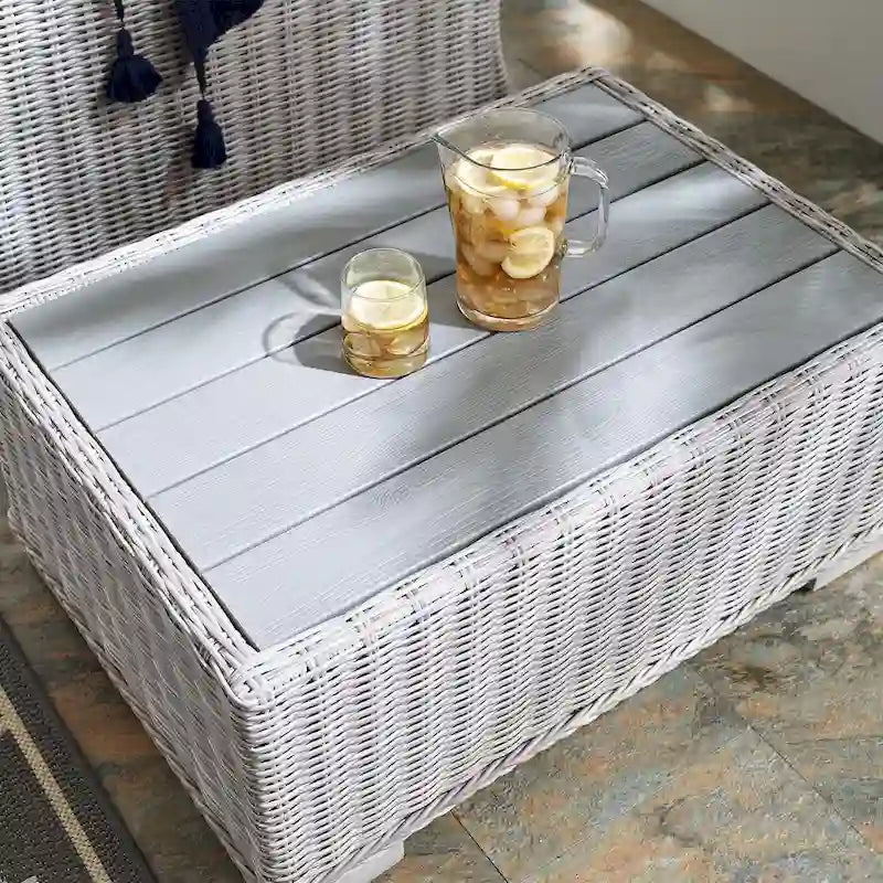 Conway 32  Outdoor Patio Wicker Rattan Coffee Table