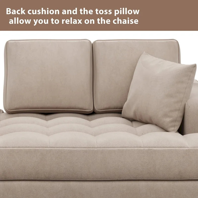 64  Chaise longue en tissu - 64,00  x 31,50